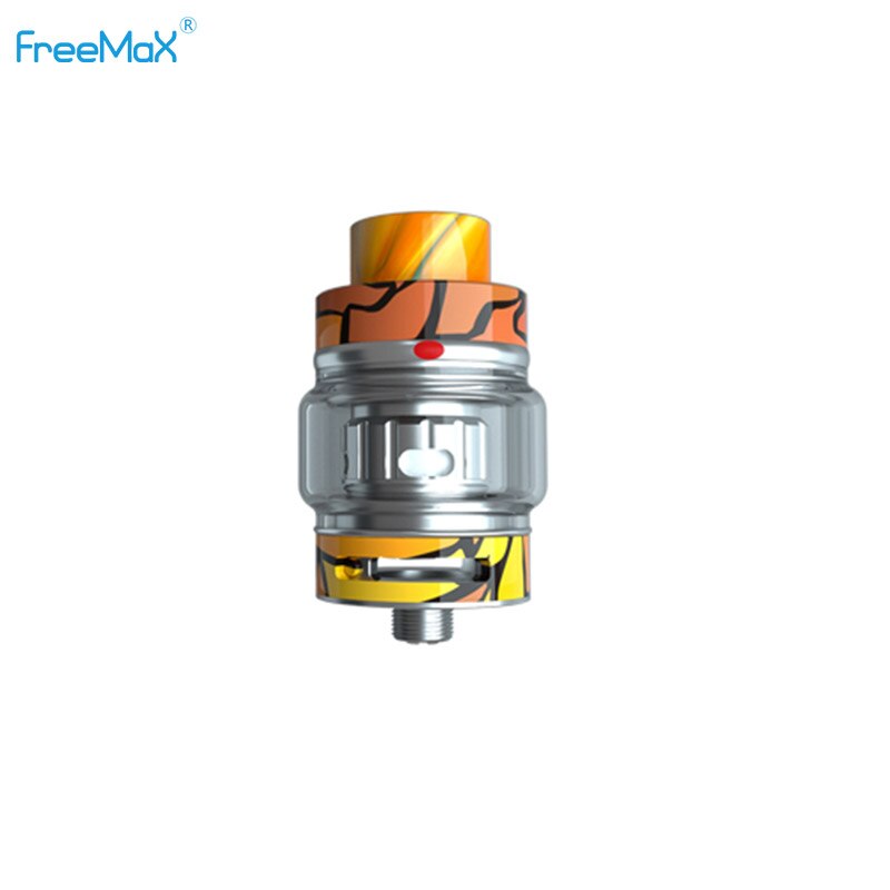 Original Freemax Fireluke 2 Subohm Tank 2ml/5ml Capacity with TX1 & TX2 mesh coil slide-to-open top fill vs Mesh Pro Tank: Graffiti Orange