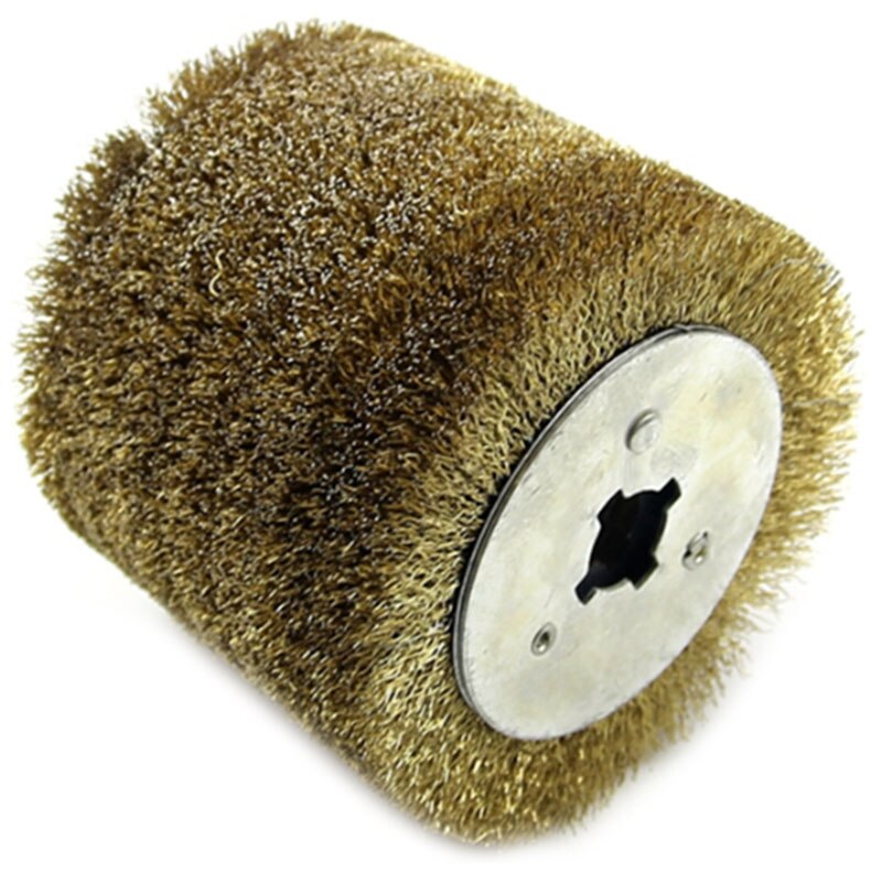 Wire Brush Wheel 0.m Wood Open Paint Polishing Deburring Wheel for Electric Striping Machine