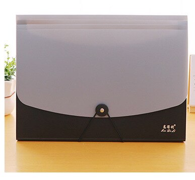 Simple Multi-layer A4 File Tray Magazine Folder Buckle Text bag note student papers Bag multi-layer File Box Office School: 003