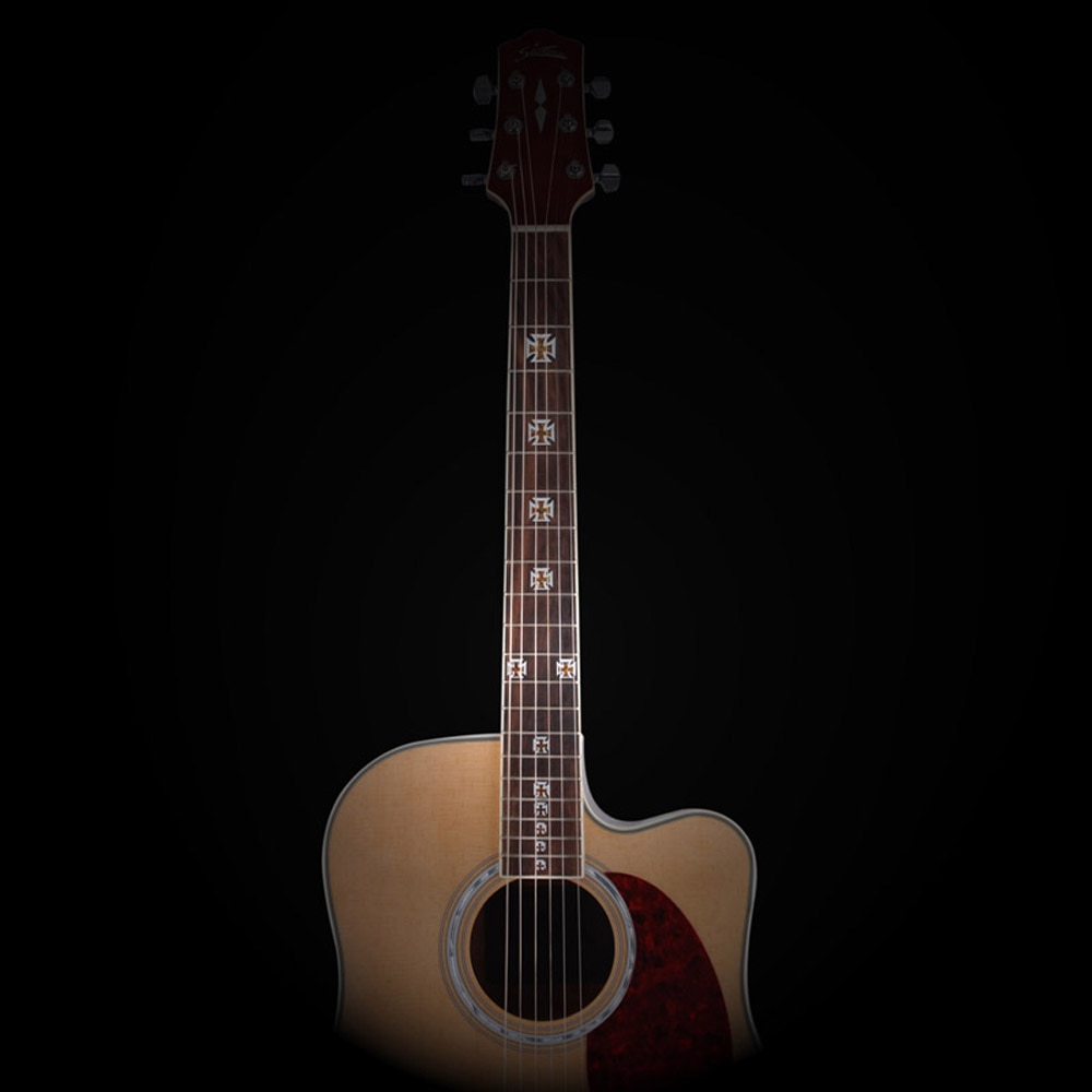 Guitar Cross Inlay Decals Sticker Fretboard Markers Crucifix Shape for Electric Acoustic Classical Guitar Bass Ukulele Decorate