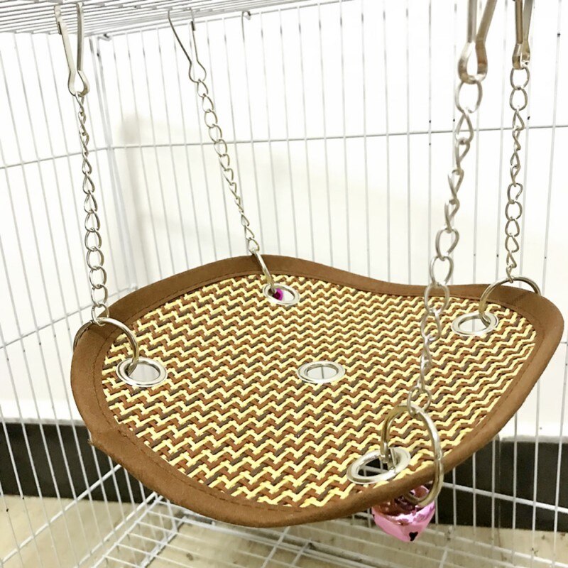 Hamaca mascota ratones hámster rata roedores jaula de cama colgante pequeño columpio para mascota nido juguetes ventilado fresco primavera y verano