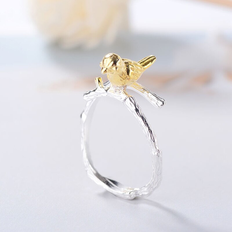 Trendy Stijl Zilver Kleur Vogel Ringen Voor Vrouwen Maat Verstelbaar Engagement Ringen Meisjes Partij Sieraden Anillos