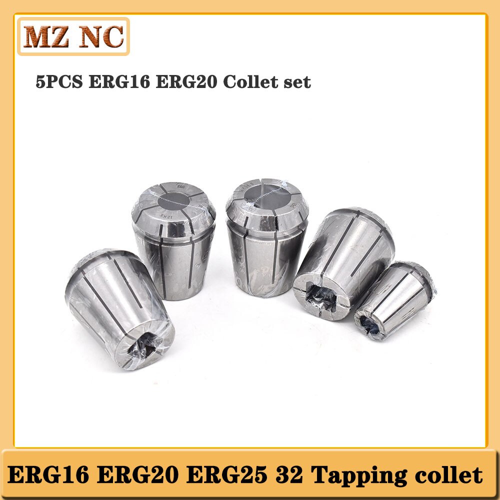 5pcs Tap Collets Tapping Collet Taps ERG16 ERG20 ER16 ER20 collet sets Taps ER Collet ISO Machine Taps collets tapping Tools