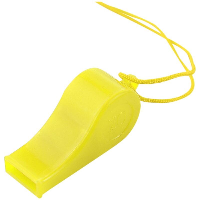 10 stuks plastic multicolor scheidsrechtersfluitjes