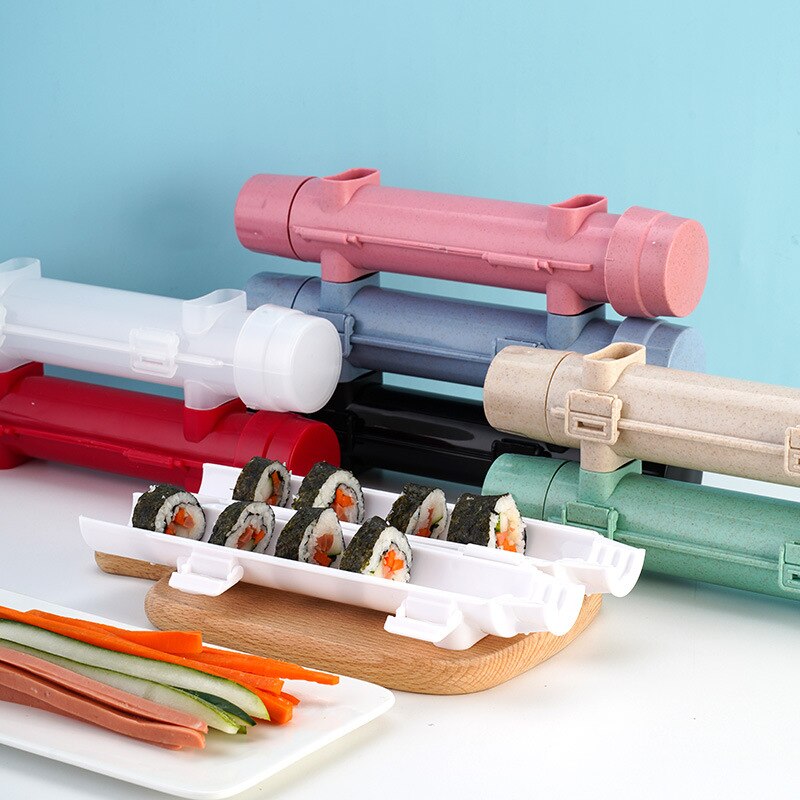 Sushi Roller Rice Mold Sushi Bazooka Quick DIY Vegetable Meat Rolling Sushi Maker Kitchen Accessories Tools