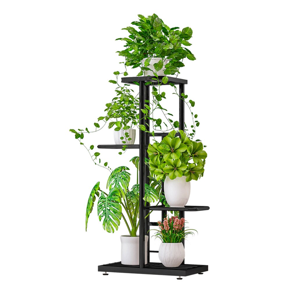4 tier 5 potteplante stativ blomsterpotter rack displayhylde hjemmedekoration potte stige opbevaring reol rack til potteplanter: Dg