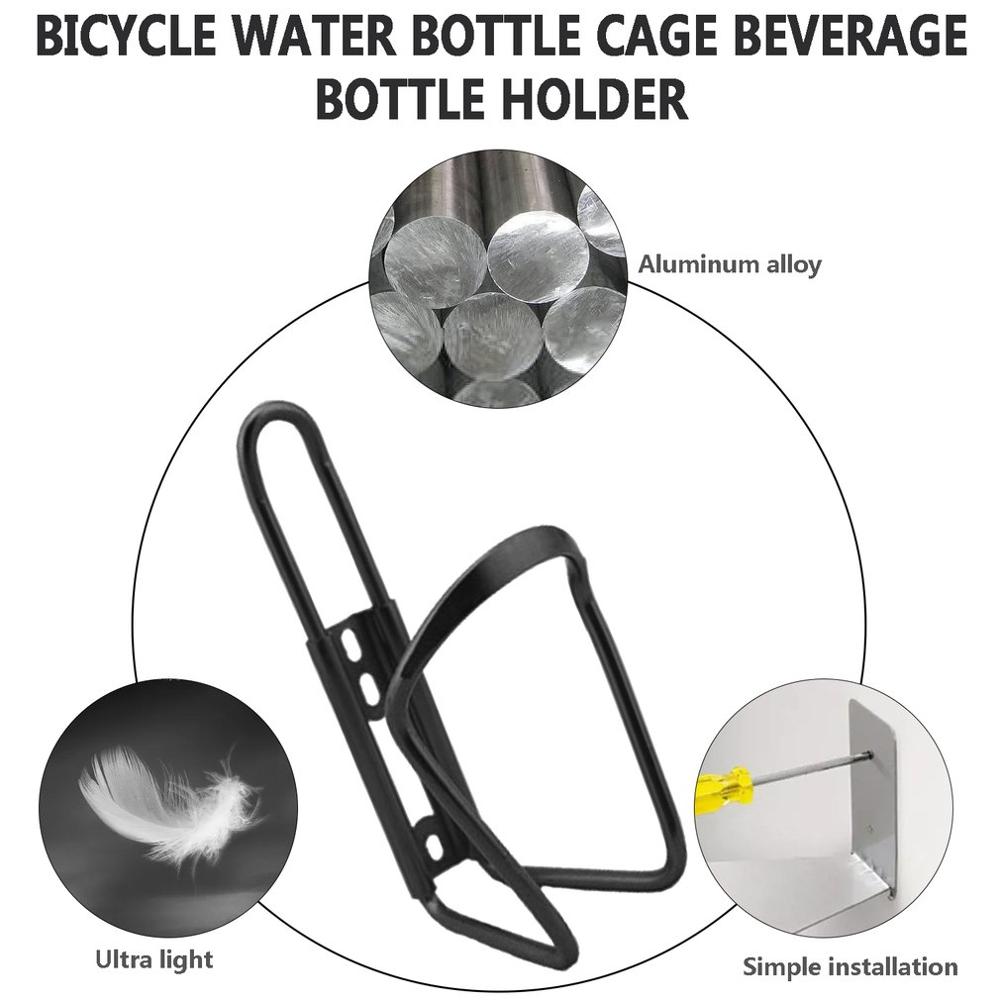 Ultra ligero de aleación de aluminio de bicicleta soporte de botella de agua jaula MTB bicicleta de carretera botellas de bebida soporte de montaje accesorios de bicicleta