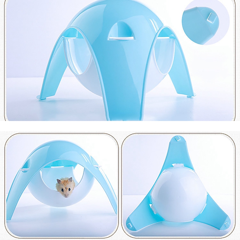 Hamster House Hamster Space Pod Dual-Use Plastic Hamster Cage Hammock Small Animal Space Pod Cage for Hamster Rats Guinea Pig