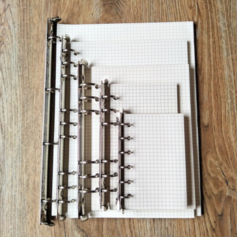 A5 A6 A7 Loose Leaf Notebook Paper Inner Page Diary Weekly Monthly Planner Holes Paper Refill Line Grid Blank Paper Refills