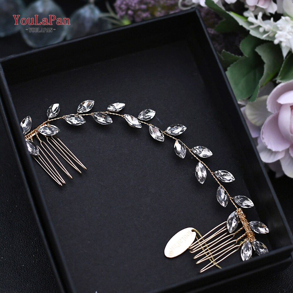 Youlapan HP09 Mode Bruid Bruiloft Haar Accessoires Kammen Prom Bruids Hoofddeksel Mariage Bruiloft Haar Clips