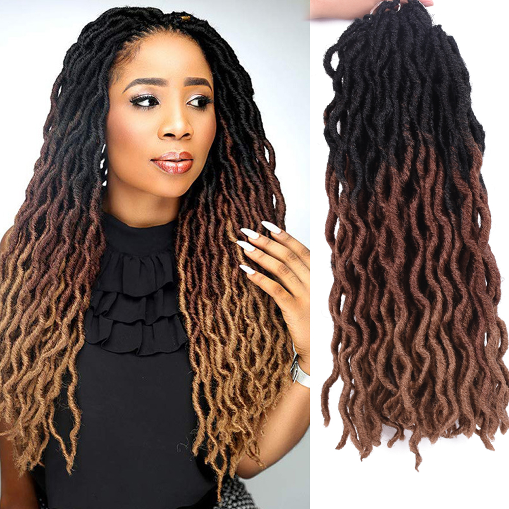 18Inch Nu Locs Haak Hair Vlechten Godin Faux Locs ... – Grandado