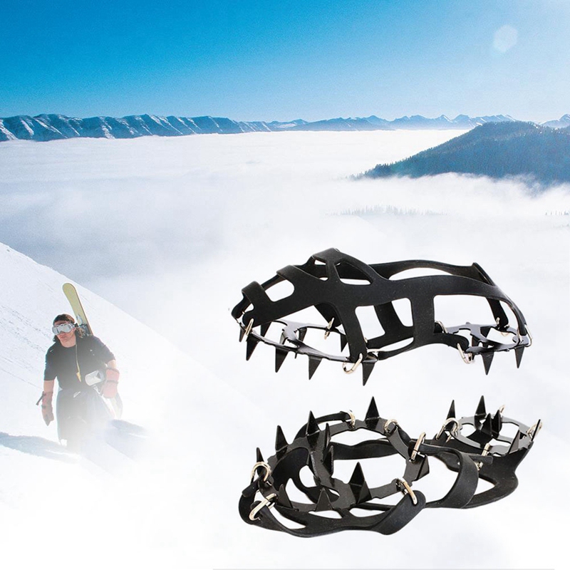 1 para 18 zębów raki antypoślizgowe lód śnieg wspinaczka antypoślizgowe pokrowce na buty kolec knagi raki antypoślizgowe ochraniacze