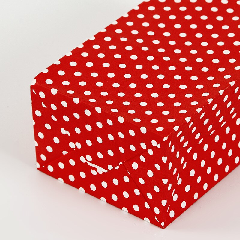 Papiertüte, farbe, wellenform, punkt, quadratischer boden, stehend, brot, kuchen, süßigkeiten, verpackungsbeutel, partyessen, backzubehör