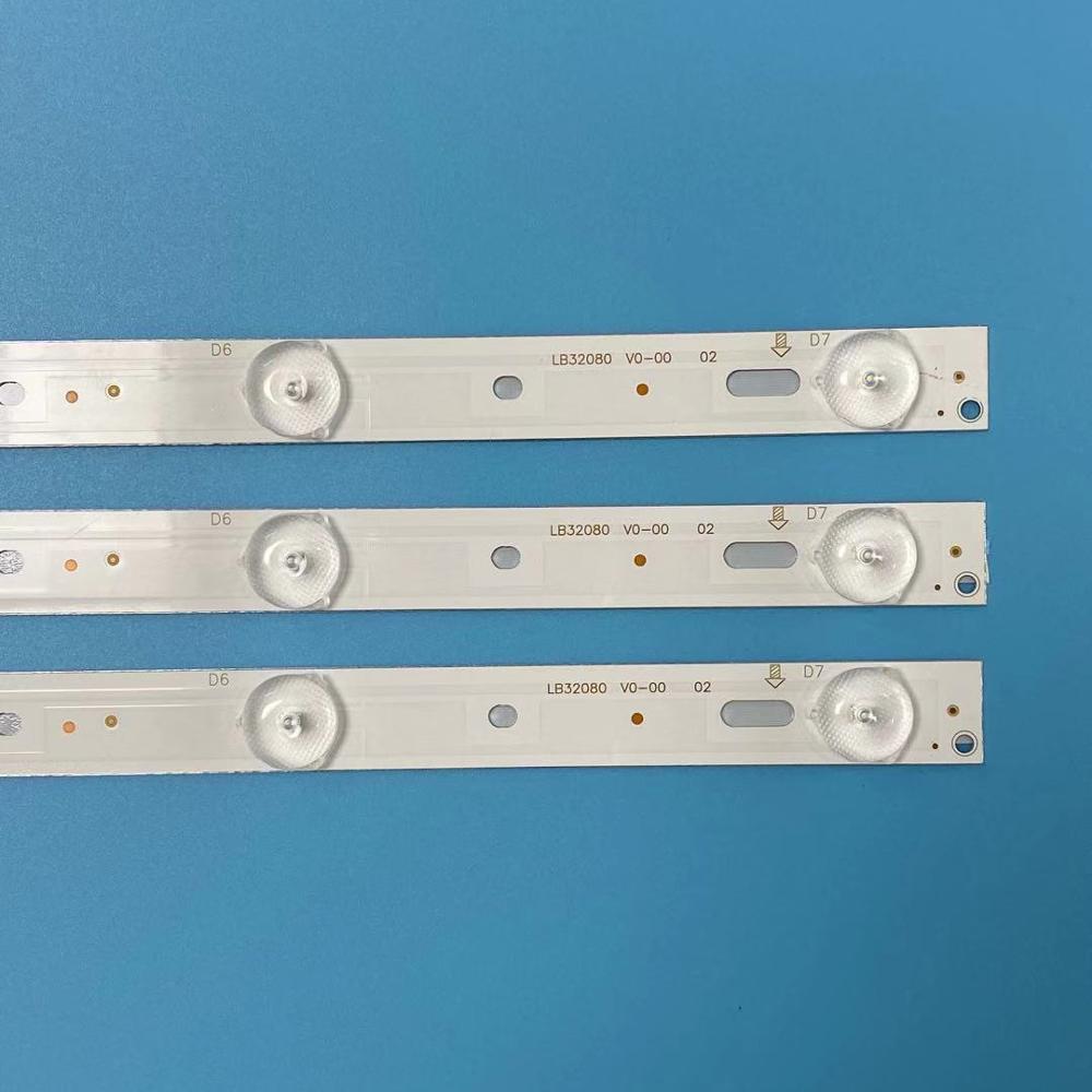 3pcs 614mm LED Backlight strip For AOC 32" TV 315LM00002 LM315WF1 GJD2P53153X7AHV2