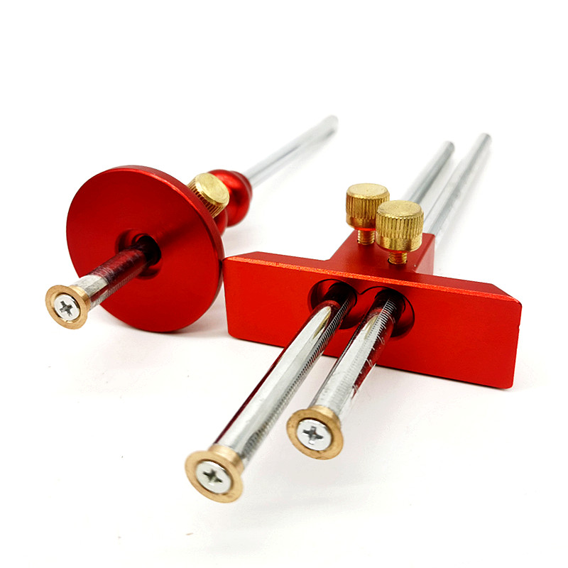 Woodworking Double Head Parallel Marking Ruler Dovetail Marker Gauge Guide Making Jig Linear Drawing Mortise Scriber