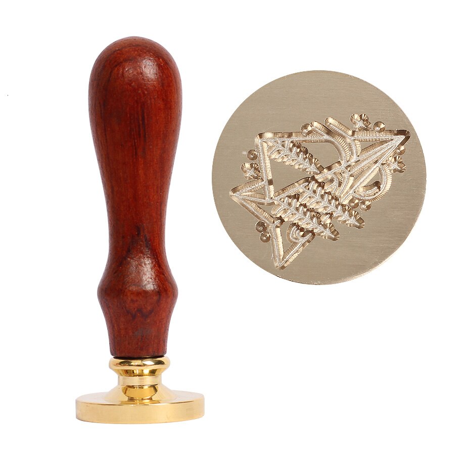 Retro Wooden Stamp Antique Metal Sealing Wax Stamps Wood Handle Wedding Invitations Decor Wax Seal Stamp Craft Wax Seal Stamp: XK15
