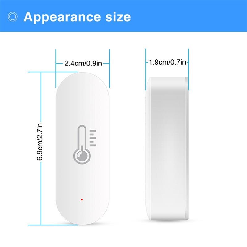 Zigbee Tuya Living Room Bedroom WiFi Temperature Humidity Sensor Office Smart Notification Push Alarm Home Intelligent Supplies