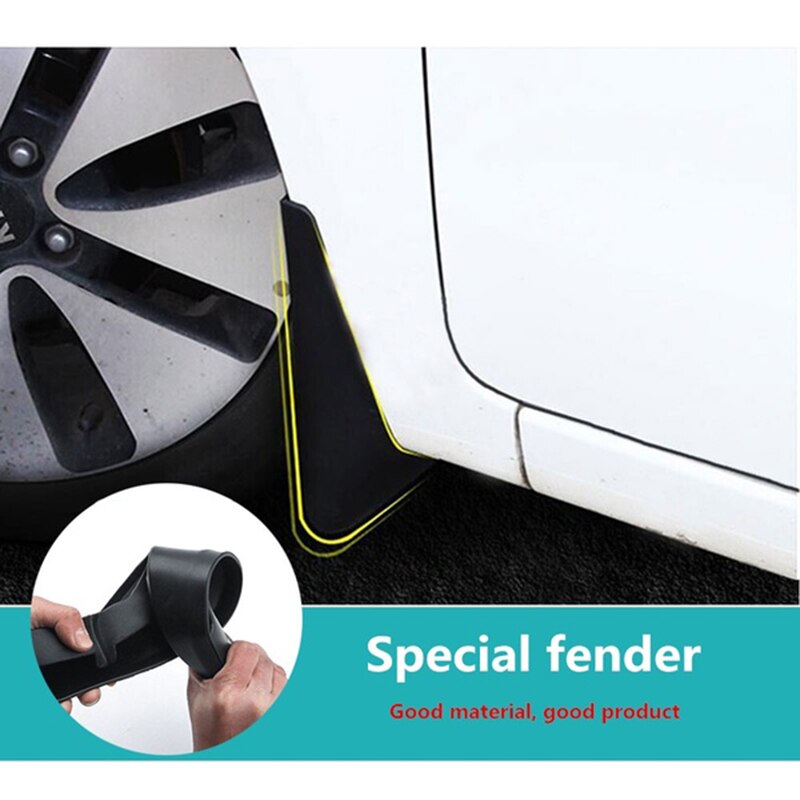 AP68-Molded Mud Flaps For Ford Fiesta Mk7 - Mudflaps Splash Guards Mudguards Access