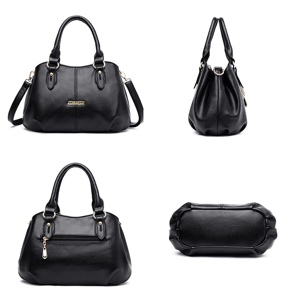 3 grote tassen, grote capaciteit, casual tote bag, zacht leer, dames handtas, crossbody schoudertas voor vrouwen, sac a dos