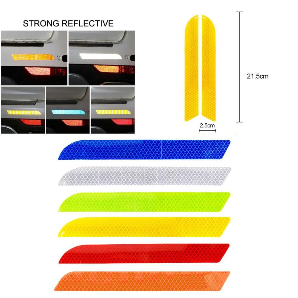 Decal Anti-Collision Safety Warning Auto Safety Car Reflective Strips Rear Bumper Stickers Reflector Tape Nice Warning Mark