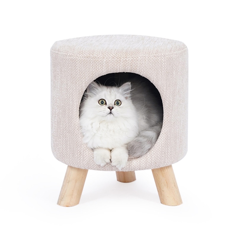 Taburete moderno Para casa de gato, cueva, estera suave Para las cuatro estaciones, asiento portátil Para mascotas, Casitas Para Gatos, CHATE Lit, mascotas, accesorios de Gatos