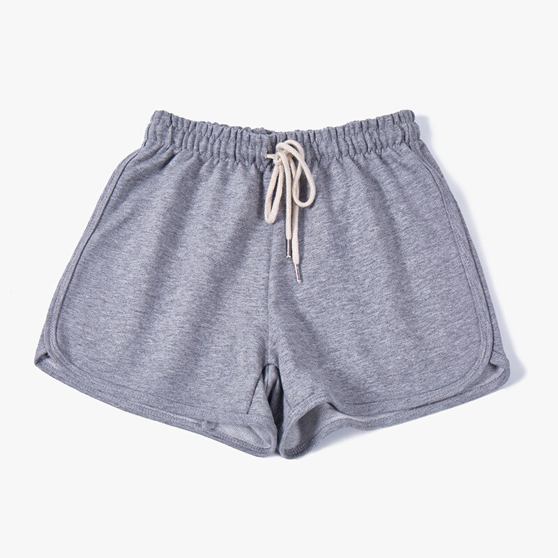 Kvinder bukser piger pyjamas shorts nattøj kort løst pyjamas sommer loungewear ensfarvet teenage sovebukser: Grå / L