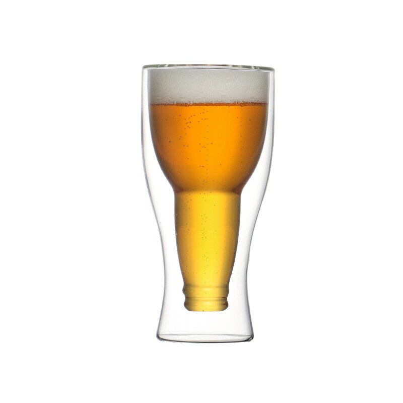 Double craft beer cup IPA white dark wheat