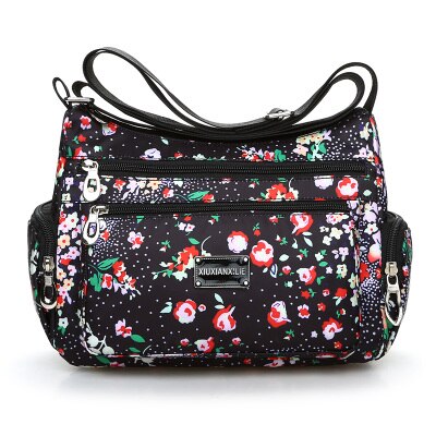 Waterproof Oxford Shoulder Bag Flarol Printing Messenger Bag Lightweight Rural Style Leisure Bag Cute Fresh Mother Bag Practical: 9