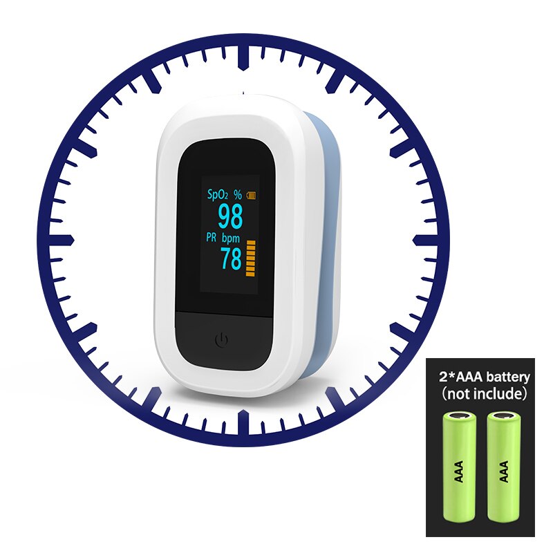 Blood Oxygen SPO2 PR OLED Heart Rate Portable Monitor Fingertip Pulse Oximeter Digital Saturation Meter Oxygenmeter Health Care