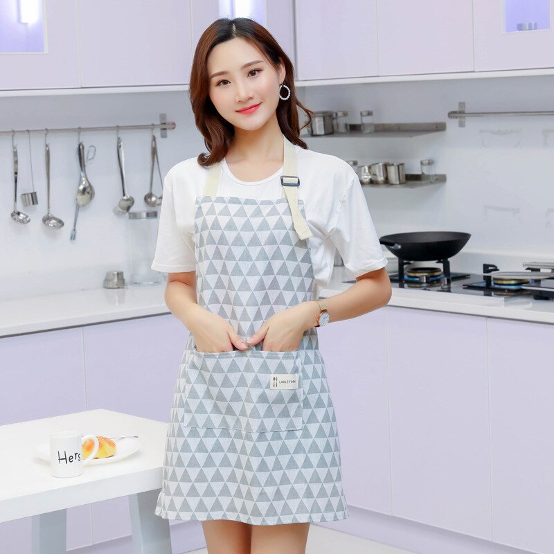 70cmx75cm Cleaning Apron Waterproof Kitchen Aprons for Woman Concise Apron Overclothes Housework Clean Apron delantal cocina