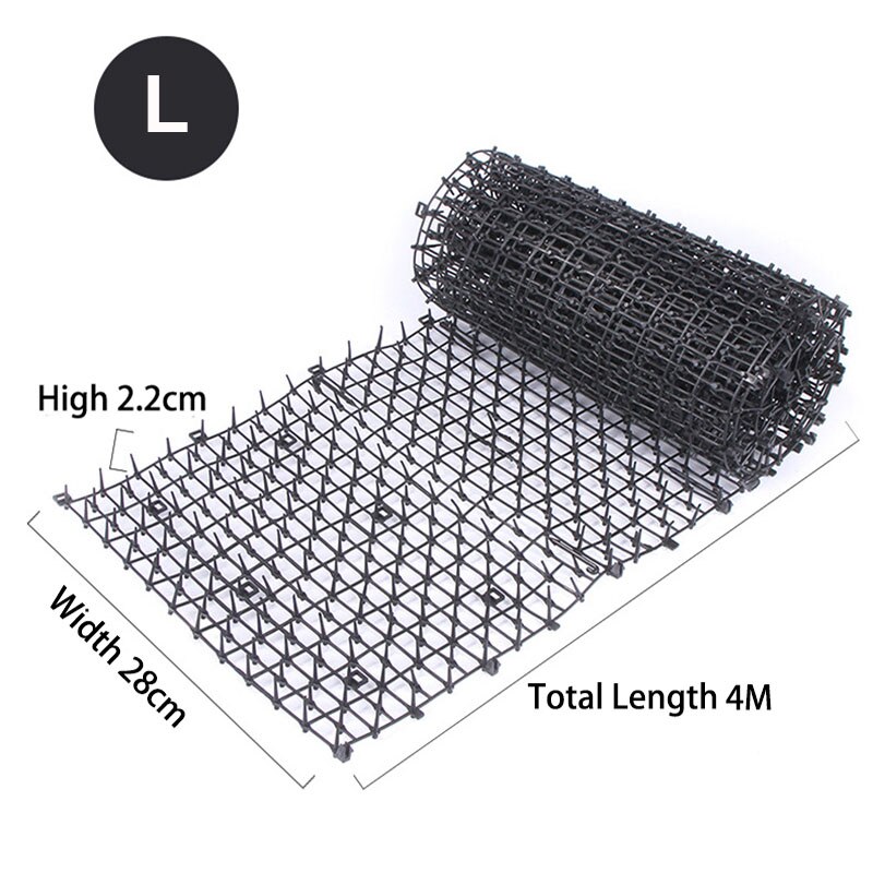 Garden Protective Cat Net Plastic Thorn Prevent Cat Mat No Hurt to Pets Durable Protect Mesh Anti Cat Pet Protection Netting: L