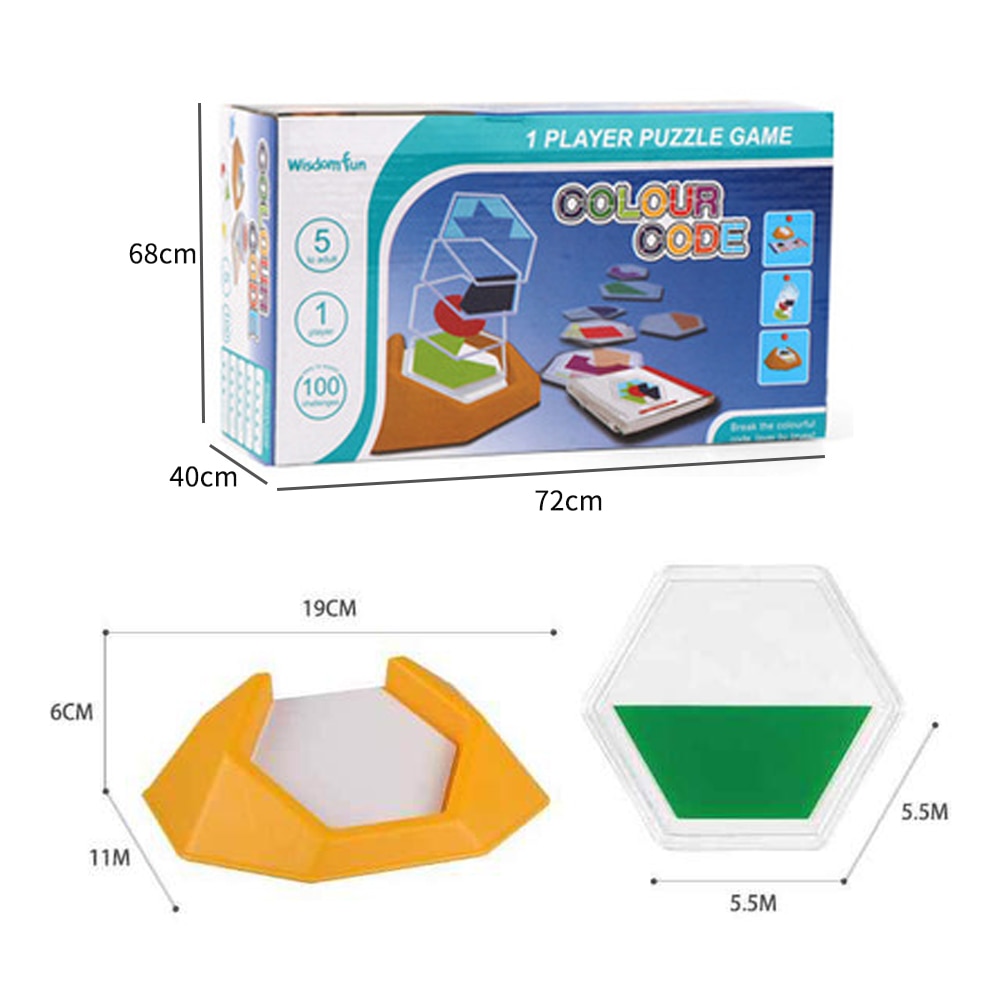 Preschool Color Code Games Logic Jigsaws For Kids Figure Cognition Spatial Thinking Educational Toy Safe Learning Skills Pet