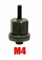 Tuercas de cabeza de remache de mano, herramienta de remachado de fácil instalación, reemplazos de cabeza de mandril de punta, M3, M4, M5, M8, M10: M4