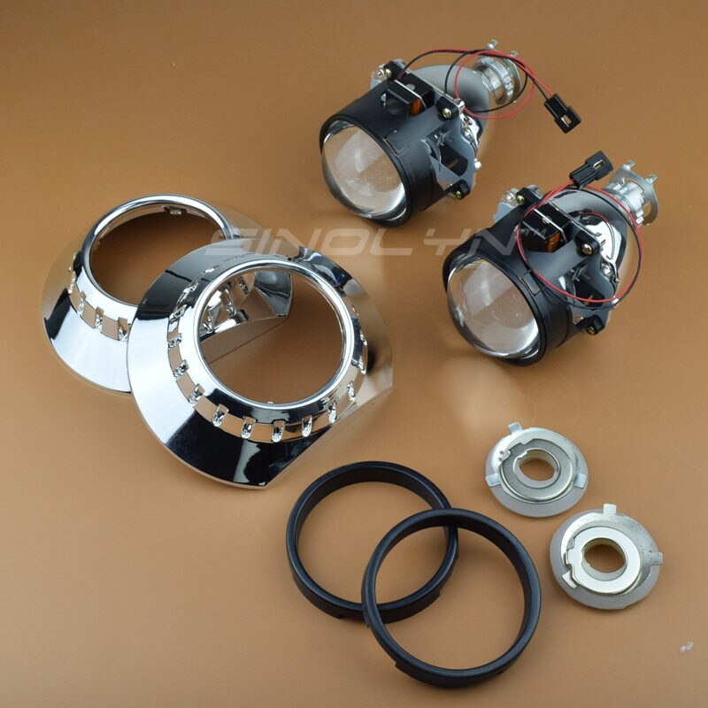 Sinolyn 2,5 Linsen Für BMW M3 E46 kompakt/E90/E92/E91 Halogen Scheinwerfer Bixenon Objektiv versteckt Projektor h7 Auto Lichter Zubehör DIY