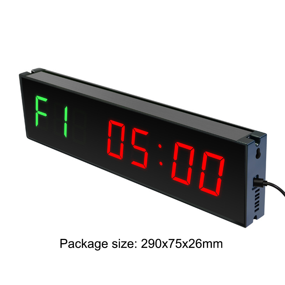 LED Interval Timer Type-C Plug-in Digitale Countdown Wandmontage Draadloze afstandsbediening Aluminiumlegering voor wedstrijdtraining