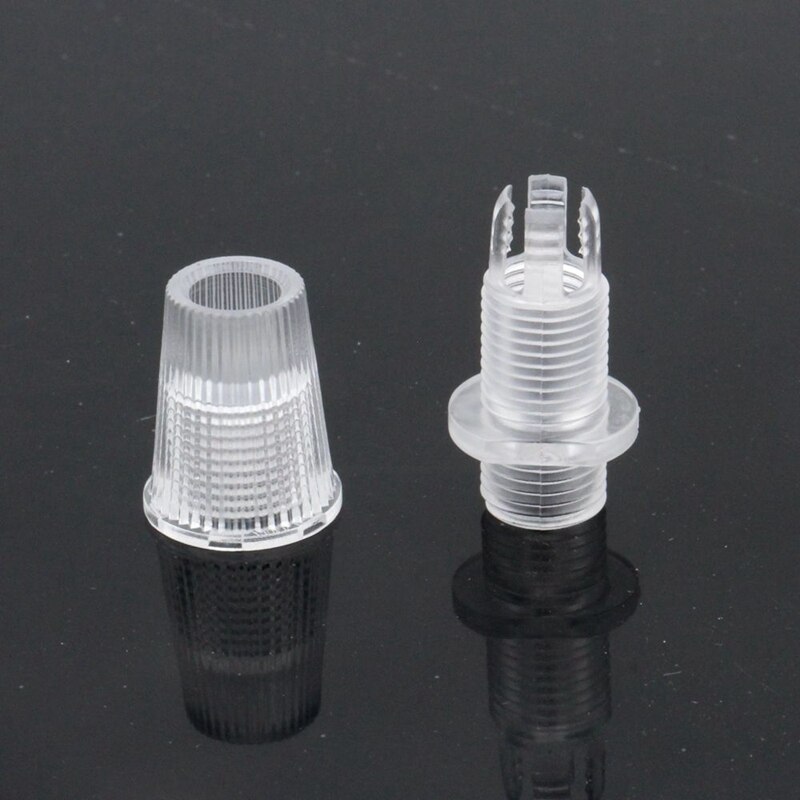 5 st plastkabel greppklämma tråd sladd grepp tyg pendellampa lampsockel retro takrosa belysningstillbehör: Transparent