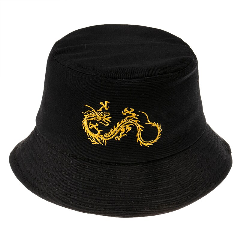 Foxmother Mode Zomer Leopard Animal Gedrukt Emmer Hoeden Vissen Cap Vrouwen Mannen: Dragon 2