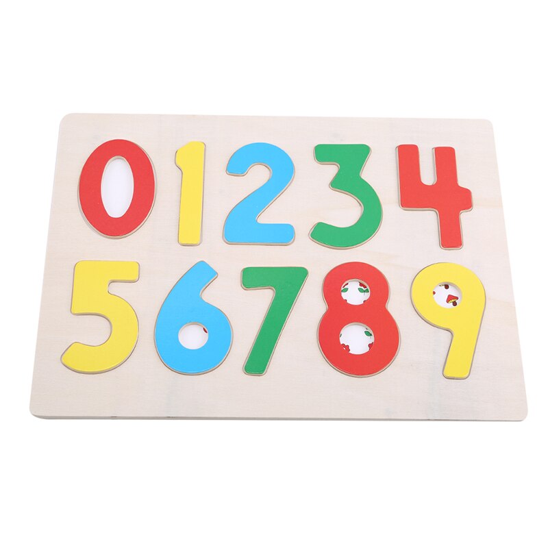 Houten Blokken Speelgoed Multicolor 9 Nummers Cognitieve Speelgoed Kids Baby Vroege Educatief Numeracy Intellectuele Ontwikkeling Speelgoed: Default Title