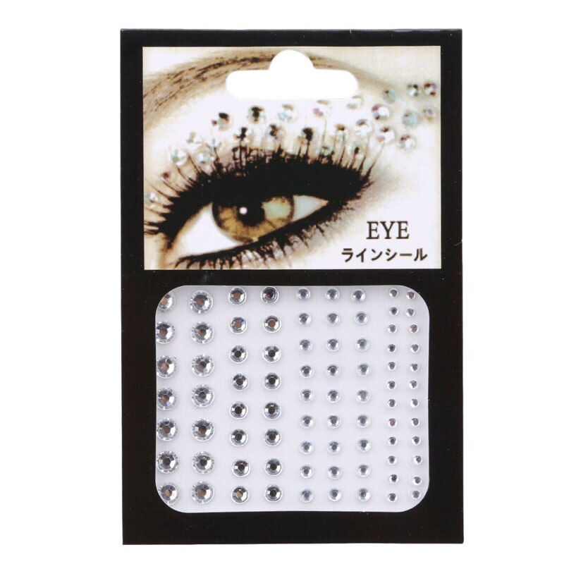 DIY adhesivo cara joyas gemas tatuaje temporal ojos joyas gemas cuerpo Rhinestone Flash tatuajes pegatinas cuerpo