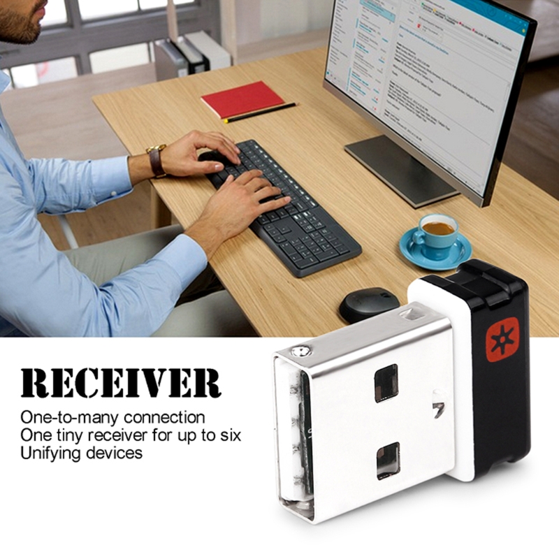 Voor Logitech-Dongle Ontvanger Unifying Nano Ontvanger Dongle 6 Kanaal Voor Mx M905 M950 M505 M510 Ect Ontvanger Adapter