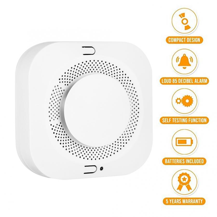 DC3.6V Independent Smoke Alarm Detector Sensor Fire Alarm Home Fire Security Device Smoke Warning Alarm Fire Protection