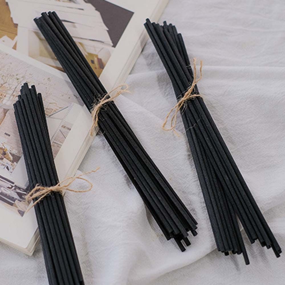 Difusor de caña de mimbre Extra grueso, palo de repuesto para decoración del hogar, hecho a mano, 50 piezas, 3/4mm