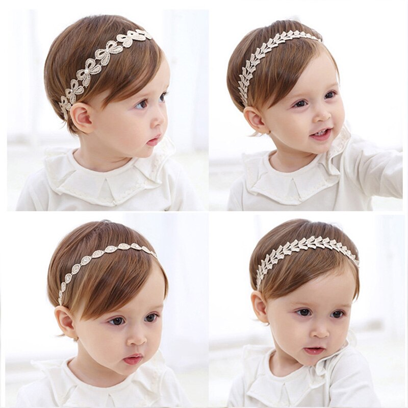 Baby Hoofdband Meisje Verjaardag Crown Decor Bloem Party Prinses Stijl Elastische Haarbanden Voor Baby Bows Bloem Haaraccessoires