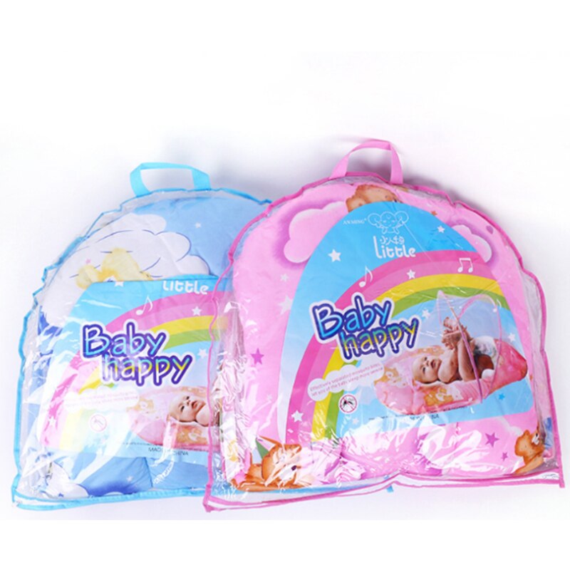 Filet de protection pour lit de bébé | Moustiquaire Portable pliable pour lit de bébé, matelas pliable pour tente de lit de bébé, dessin animé