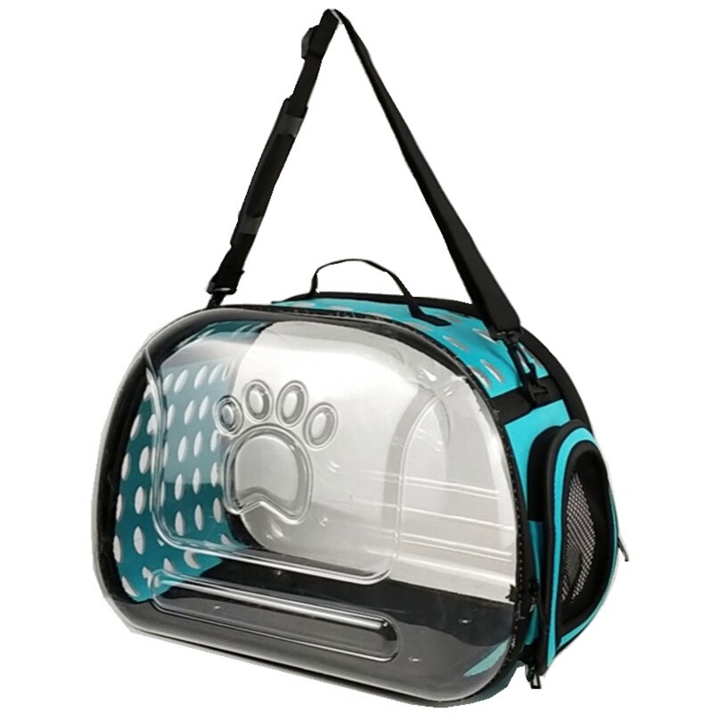 Pet Carrier Case Adjustable Shoulder Strap Collapsible Travel Carrier Lightweight Durable for Small Medium Dogs Cats: BL-L