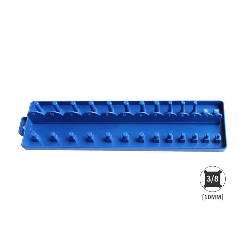Socket Organizer Tray Rack Storage Holder Tools Set Home Repairing Shelf Stand Bracket Inch 1/4 1/2 3/8 For Garage Workshop: 38