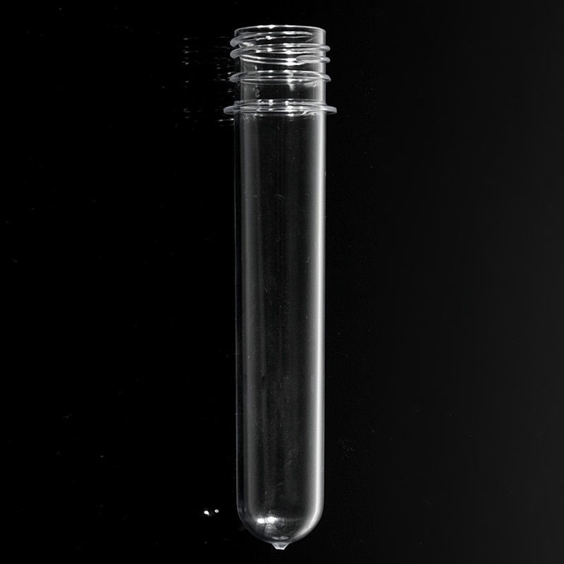 Kicute 1Pc 40ml Excellent Plastic Transparent Test Tubes With Aluminum Cap Bottles 14cm School Supplies Lab Equipments