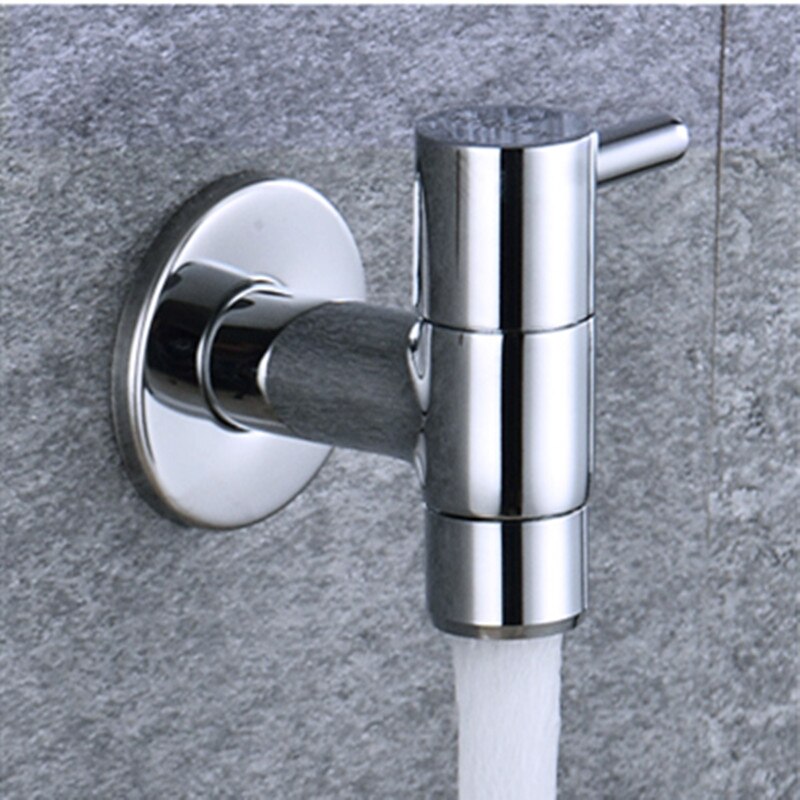 LIUYUE Faucets Brass Chrome Outdoor Garden Faucet Wall Mounted Bathroom Corner Washing Machine Faucet Bath Toilet Mop Pool Taps: A