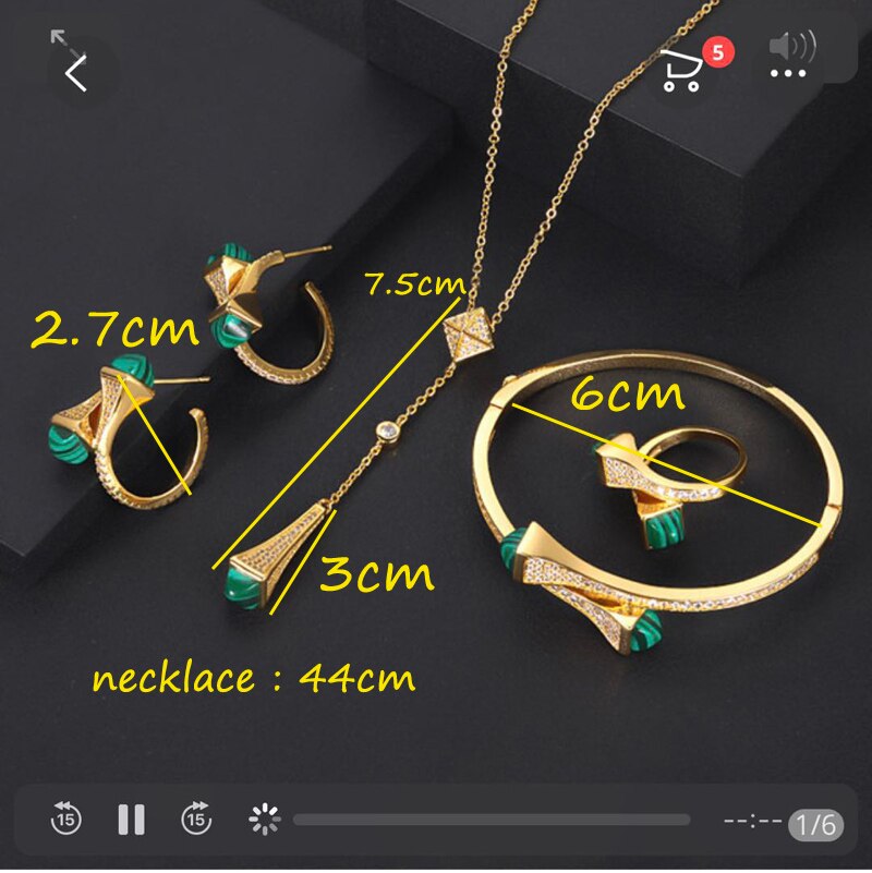 Janekelly4pcs mariée zircone ensembles de bijoux complets pour la fête des femmes, luxe dubaï Nigeria CZ cristal ensembles de bijoux de mariage