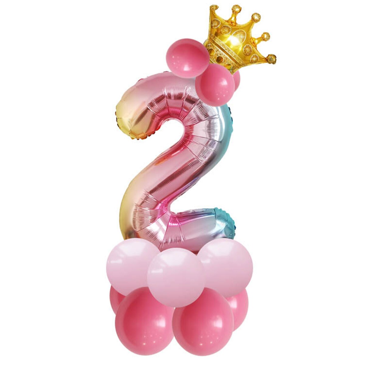 14 Pcs Nummer Lucht Ballon Verjaardag Ballonnen Verjaardagsfeestje Decoraties Kids Folie Ballon Figuren Ballon Ballen Babyshower